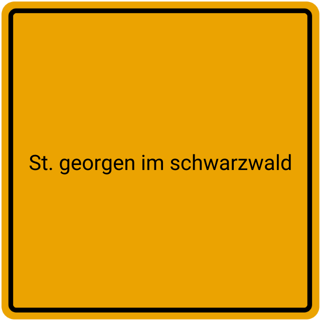 Meldebestätigung St. Georgen im Schwarzwald